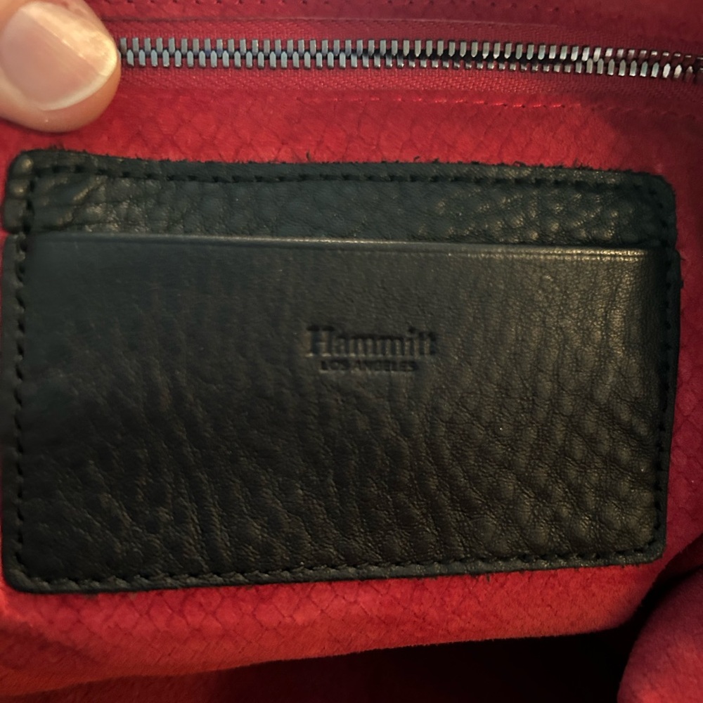 Hammitt Daniel’s large Black Leather Shoulder Bag with Silver Accents - Picture 7 of 9